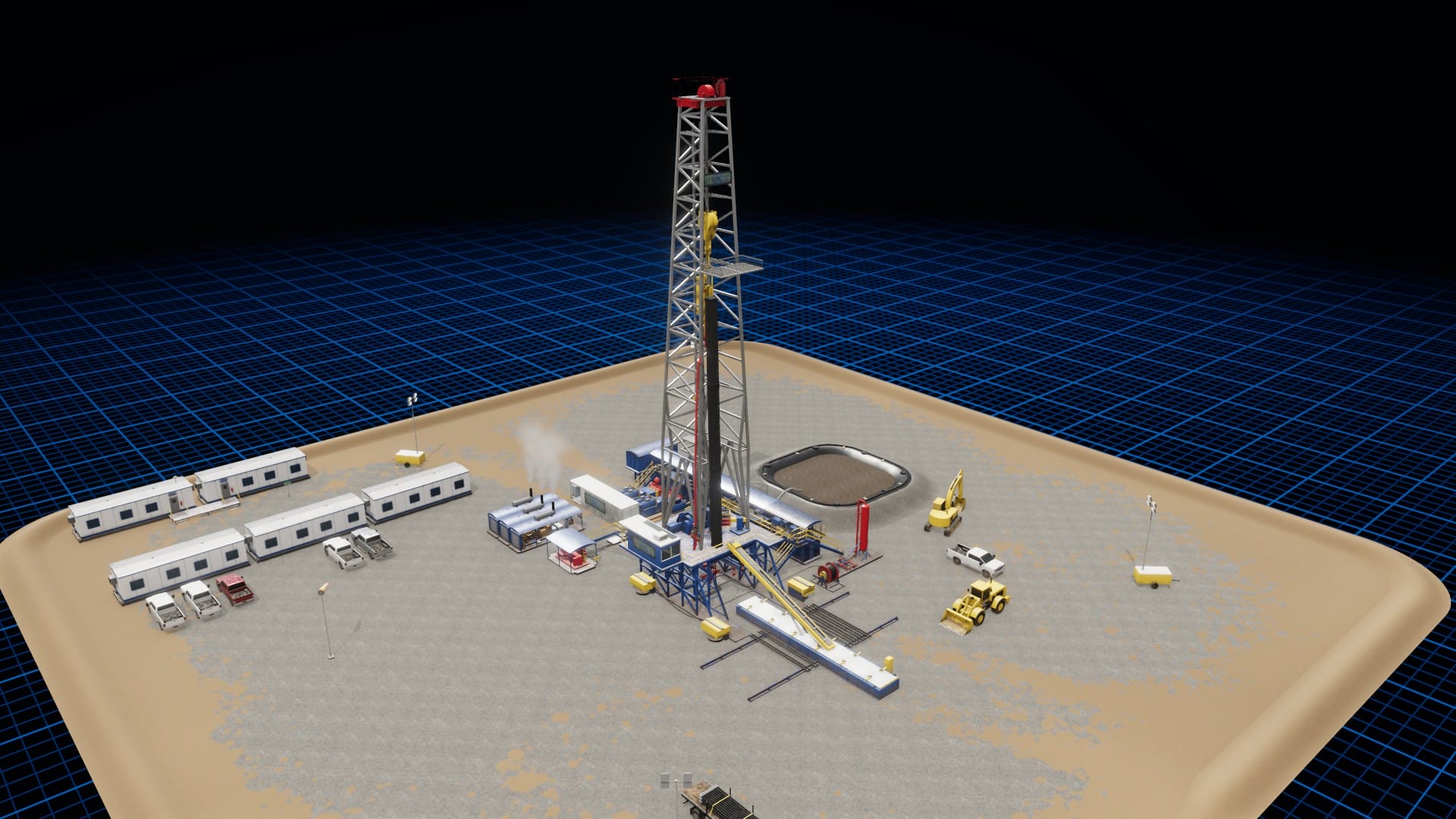 Rig 3D: an interactive 3D model of a land drilling rig